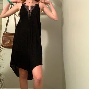 Free People Black Lace Dress Sexy